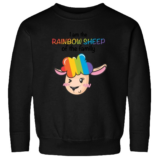 I Am The Rainbow Sheep Family LGBT Sheep Sweatshirts