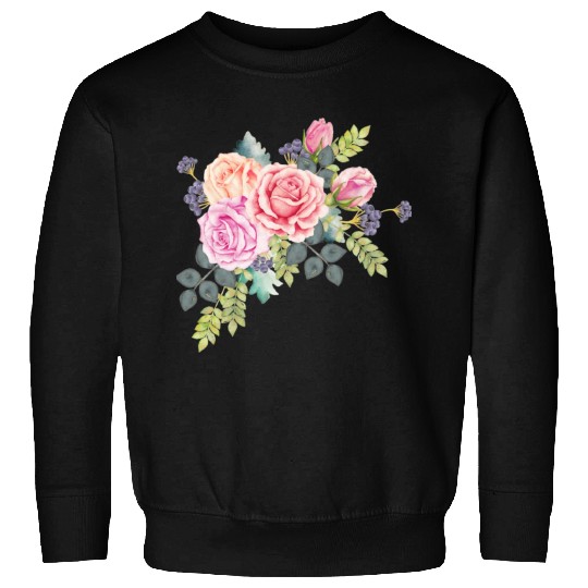 Flower Print Sweatshirts