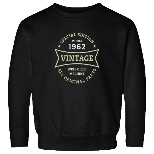 Born 1962 Vintage 60 Year Old 60th Birthday Gifts Sweatshirts