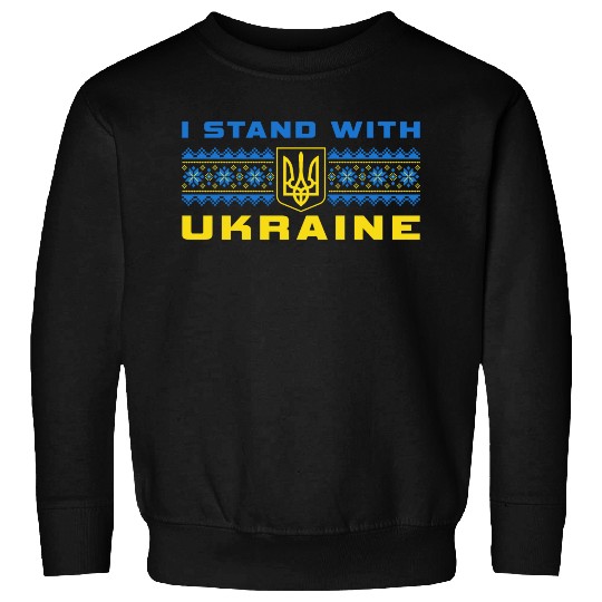I STAND WITH UKRAINE BLUE-YELLOW Sweatshirts