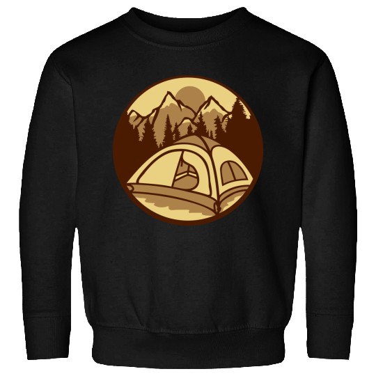 mountains forest camper outdoors Sweatshirts