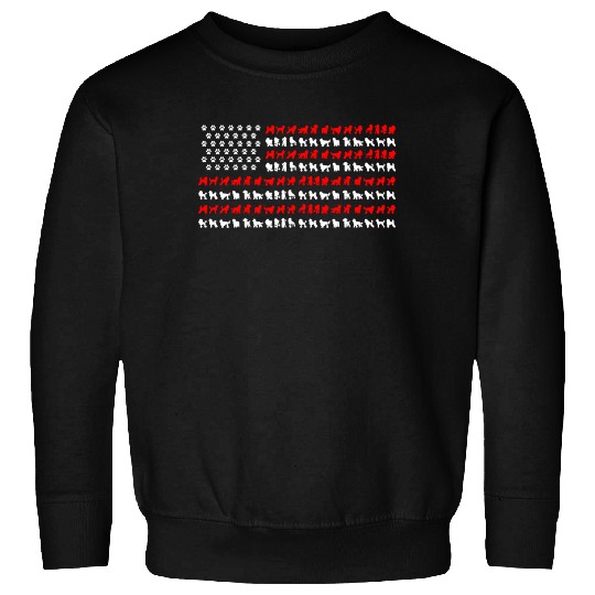 Poodle Owner, Poodle US Flag Sweatshirts