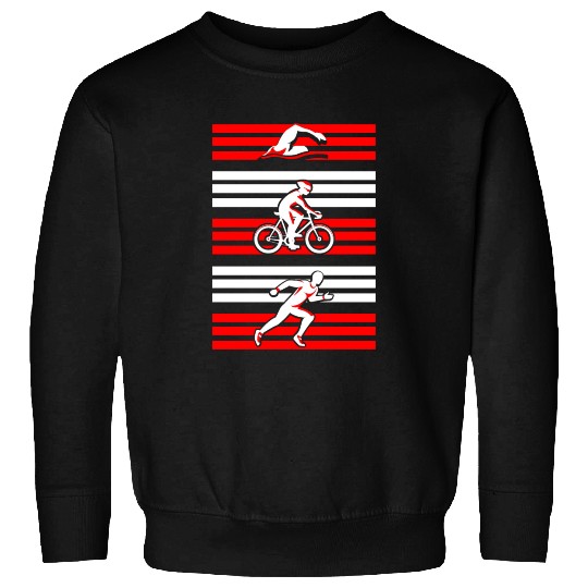 Swimming Biking Running Sweatshirts