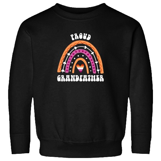 Proud Grandfather Lesbian Pride Rainbow Sweatshirts
