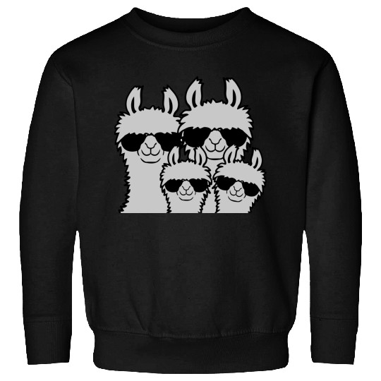 Llama family parents child Sweatshirts