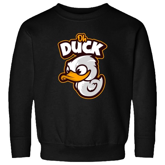Oh Duck! Surprised Cool Duck Sweatshirts
