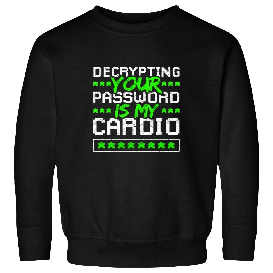 Cyber Security Password Decryption Sweatshirts