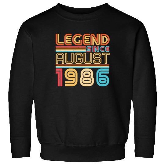Birthday Greeting For August 1986 Sweatshirts