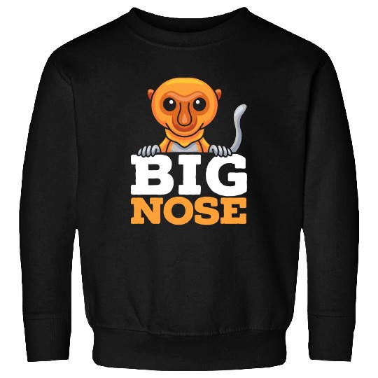 Big Nose Proboscis Monkey Ape Wildlife Zookeeper Sweatshirts