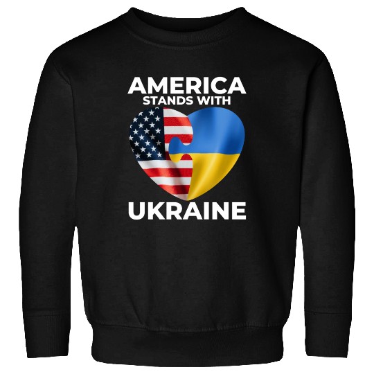 America stands with Ukraine Sweatshirts