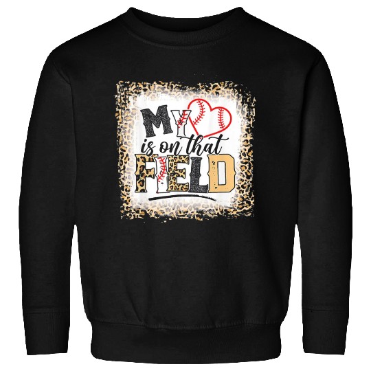 Bleached Leopard Baseball Mom Sweatshirts