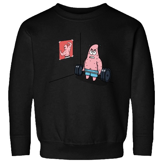Majin Buu vs Patrick - Funny Anime Gym and Workout Sweatshirts