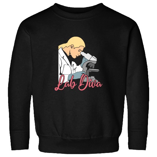 Lab Diva Chemist Laboratory Technician Science Sweatshirts