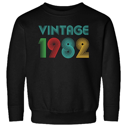 Vintage 1982-Birthday-Retro Sweatshirts