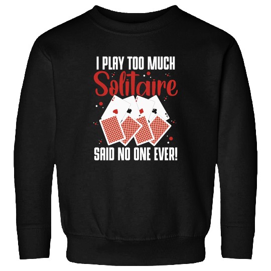 Poker Blackjack Playing Cards Regulars' Table Sweatshirts