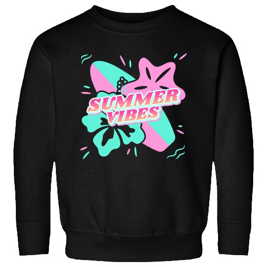 Summer Vibes - Beach, surf, hibiscus and starfish Sweatshirts