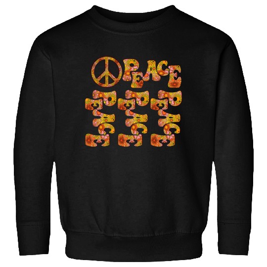 Psychedelic groovy Peace Sweatshirts