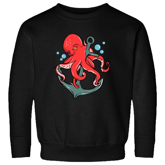 Octopus Anchor for Octopus Lover Sweatshirts