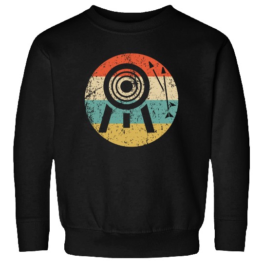 Archery Arrows Icon Retro Archery Sweatshirts