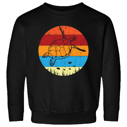 Retro Sea Turtle For Turtle Lover Sweatshirts