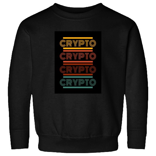 Retro Crypto Poster Sweatshirts