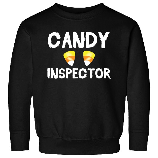 Candy Inspector Spooky Halloween Trick Or Treat Sweatshirts