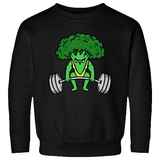 Weightlifting Broccoli For Broccoli Lover Sweatshirts