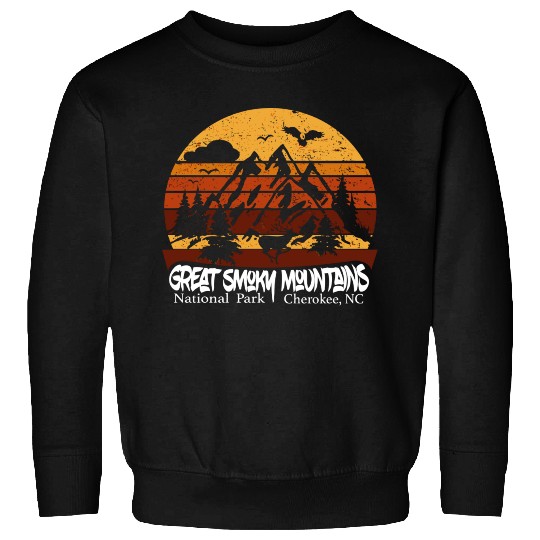Great Smoky Mountains Cherokee Nc Vintage Souvenir Sweatshirts