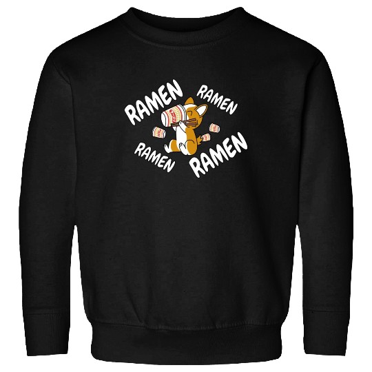Corgi Instant Ramen Noodles Sweatshirts