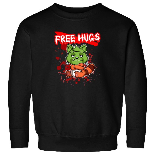 Free Hugs Halloween Sarcasm Scary Creepy Costume Sweatshirts