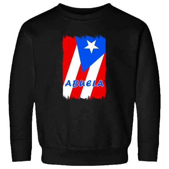 Puerto Rico grandmother flags design Sweatshirts