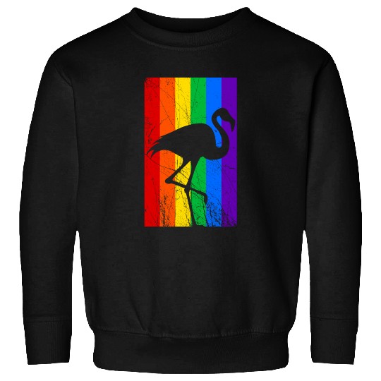 LGBT Flamingo Rainbow Flag Sweatshirts