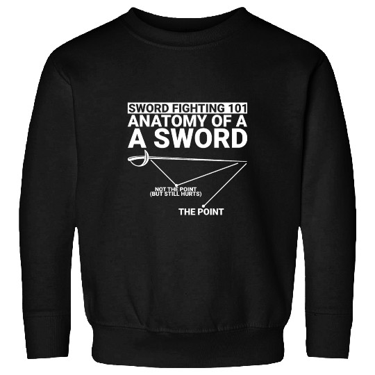 Sword Fighting 101 Anatomy Of A Sword 2 Sweatshirts