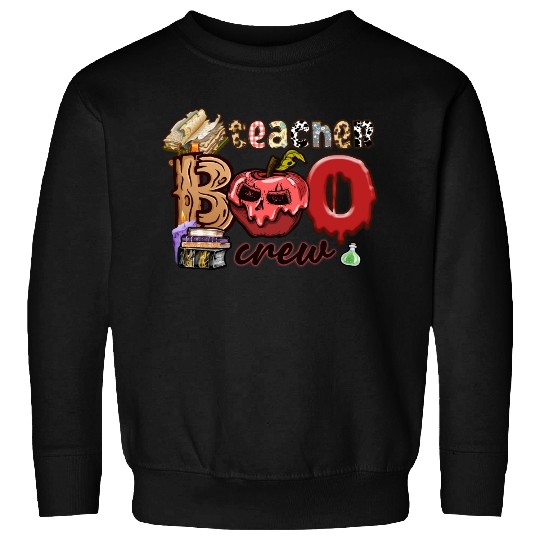 Funny Teacher Boo Crew Ghost Teacher Halloween Sweatshirts