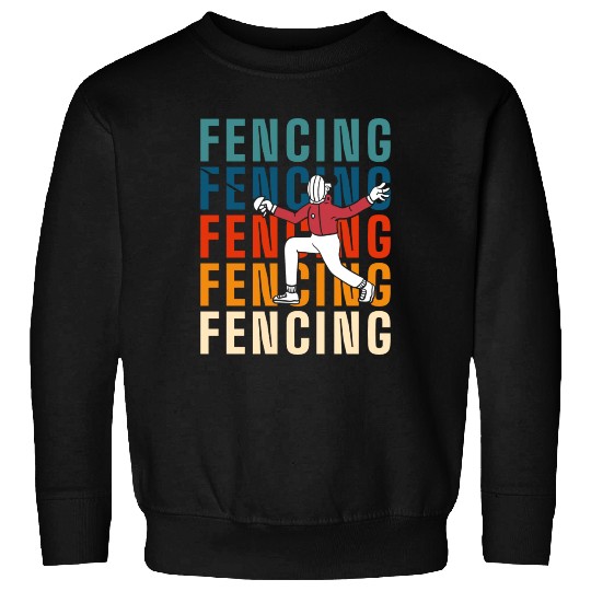 Fencing Sport Fencer En Garde Sport Fencing Sweatshirts