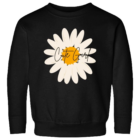 Cute Girl floral Sweatshirts