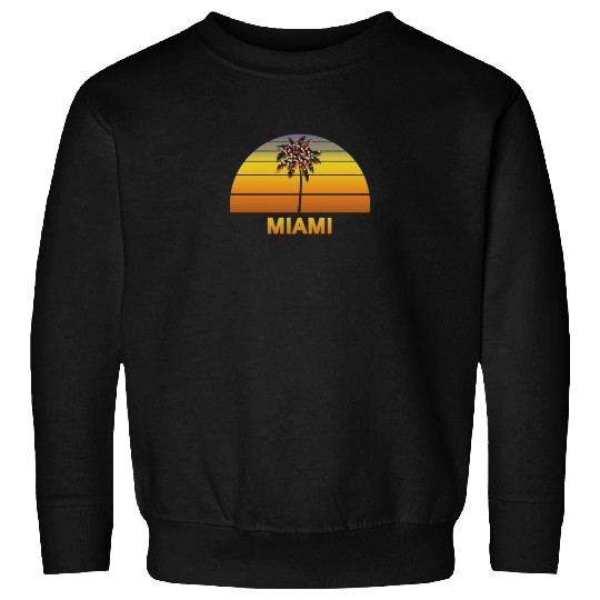 Miami Florida Palm Tree Christmas Lights Family Sweatshirts