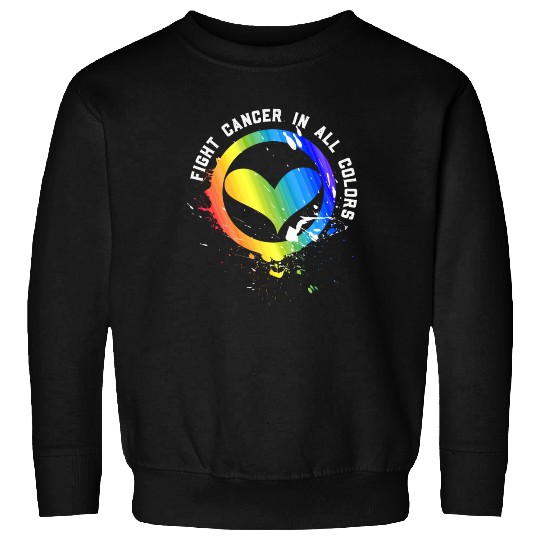Cancer Sucks In Every Color Fighter Fight Support Sweatshirts