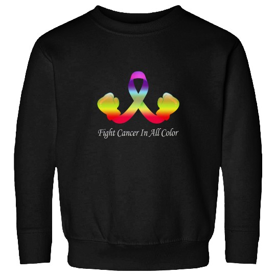 Cancer Sucks In Every Color Fighter Fight Support Sweatshirts