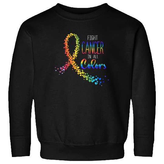 Cancer Sucks In Every Color Fighter Fight Support Sweatshirts