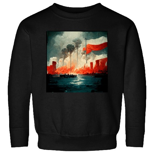 No War Sad Painting Sweatshirts