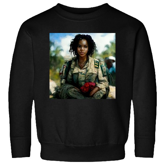 Beautiful US army combat medic painting Sweatshirts