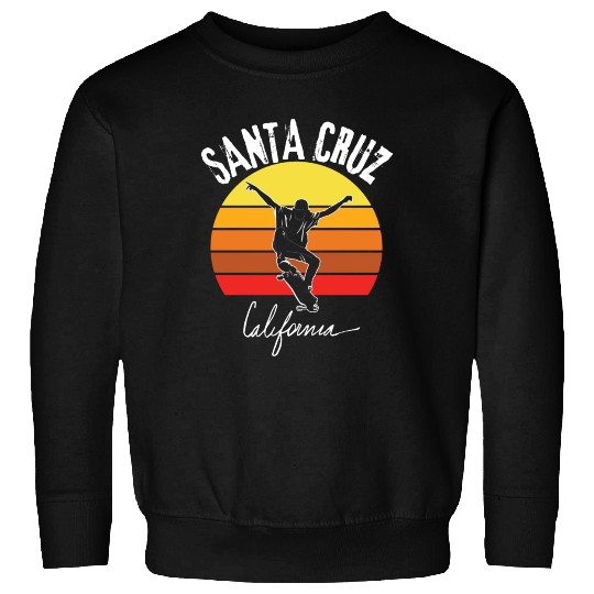 Old School Skater Santa Cruz California Sweatshirts