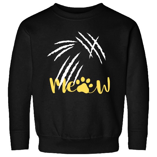 meow cat scratch Sweatshirts