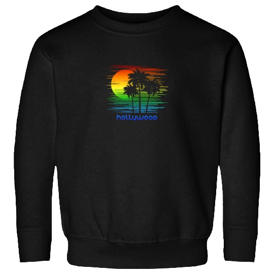 Hollywood California LGBTQ Rainbow Flag Pride Sweatshirts