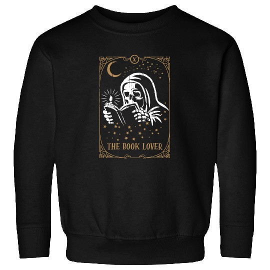 Skeleton Book Tarot Card Occult Club Gothic Sweatshirts