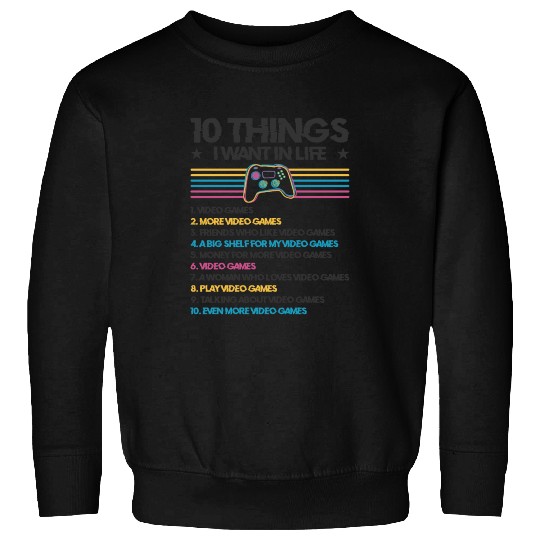 Gaming Gamer Playing Video Game Computer Sweatshirts