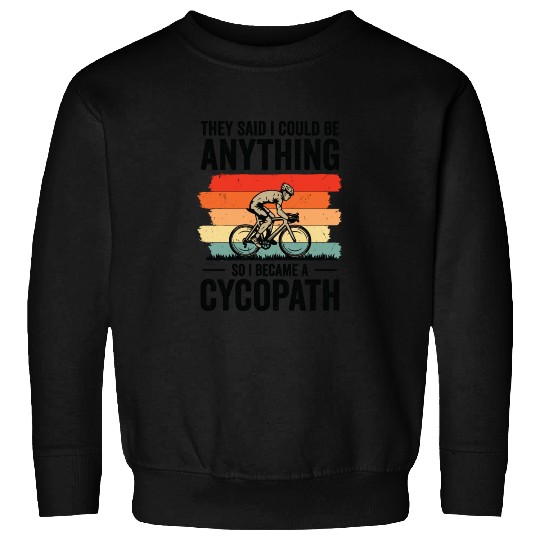Funny Cycling Riders Cyclist Bicycle Mountain Sweatshirts