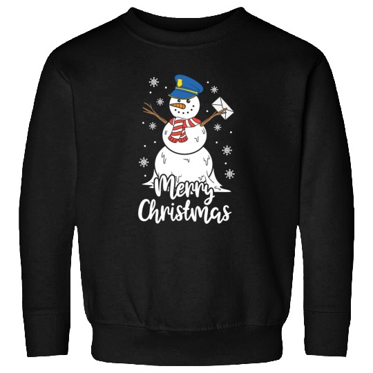 Christmas Funny Postman Mailman Snowman Xmas Gift Sweatshirts