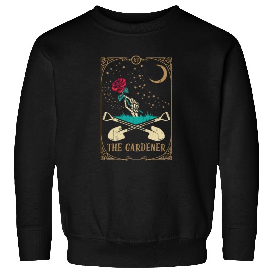 Rose Tarot Card Occult Club Gothic Gardener Sweatshirts